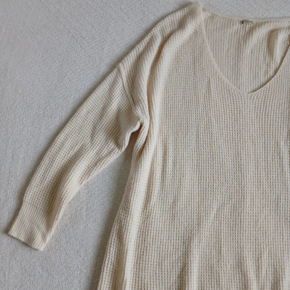 free people ♡ knit oversized tunic neutral